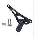 Light Bee Glossy Foot Lock (One Side) Steel Stunt Foot Peg Compatible with SurRon Light Bee X / L1e and Hyper Bee Electric Dirt Bike Motorcycle Accessories (Black with Silver Pedal)